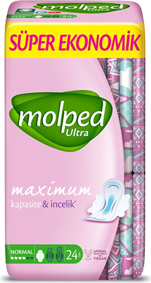 3Ecoswear Molped Ultra Kuruluk Süper Ekonomik Normal Hijyenik Ped 24'lü