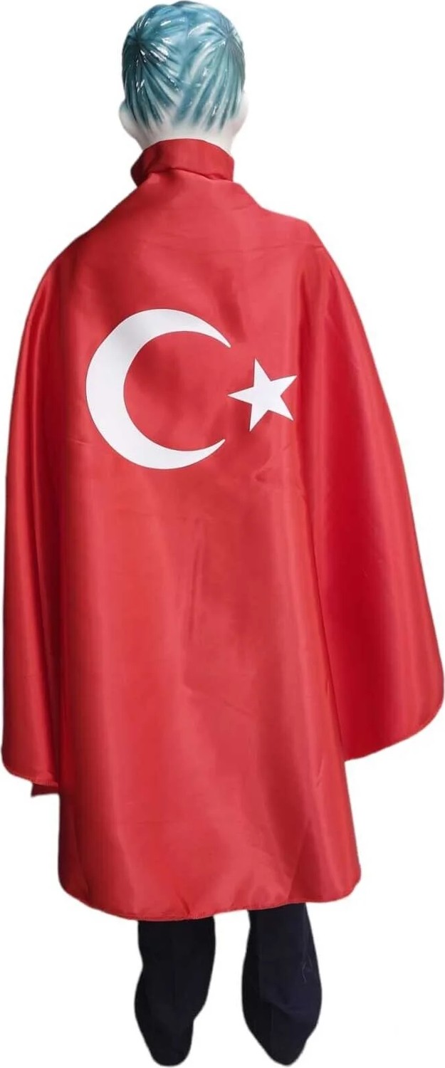 St. Morritz 23 Nisan Özel Türk Bayraklı Kırmızı Gösteri PELERINI-2024 Model