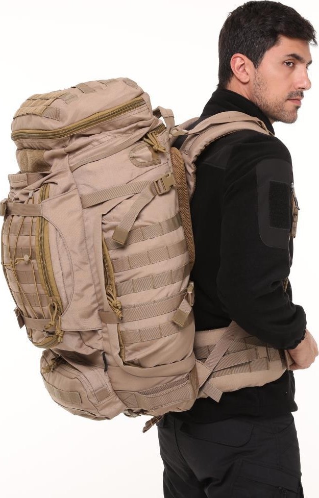 Single Sword Premium Kalite 100+10L Su Geçirmez Outdoor Seyahat ve Outdoor Sırt Çantası Standart Beden - Renk: Bej görsel 7
