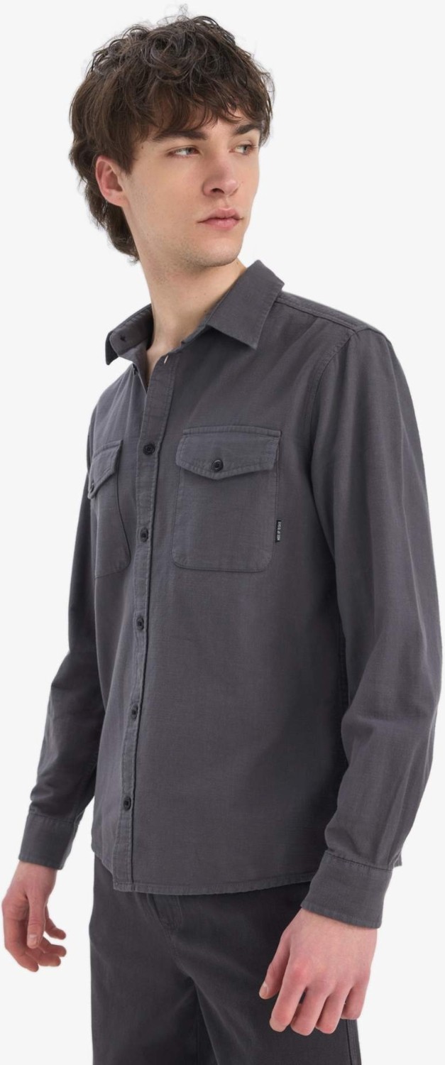 DeFacto %100 Pamuk Regular Fit Polo Yaka Basic Uzun Kollu Gömlek B2654AX25SP görsel 3