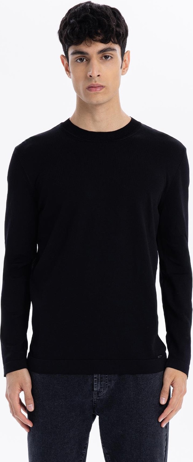 gmg firenze Bisiklet Yaka Slim Fit Basic Erkek Triko Kazak