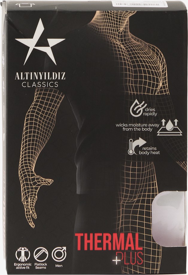 Altınyıldız Classics Erkek Isı Koruyan Nefes Alabilen Termal Beyaz Standart Fit Normal Kesim İçlik Tişört görsel 2