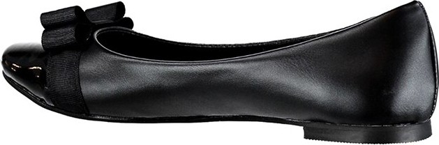 Fox Shoes Siyah Kadın Babet Suni Deri Düz Taban Günlük Kullanım İçin Rahat Ayakkabı D726019509 görsel 3