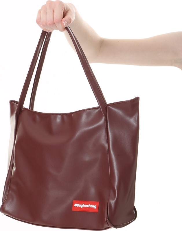 Baghashtag Bordo Soft Deri Fermuarlı Çanta görsel 5