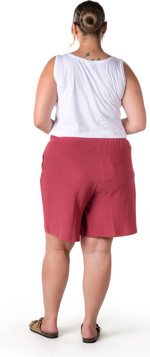 Stil Diva Büyük Beden Beli Lastikli Cepli Şort 216186 görsel 4
