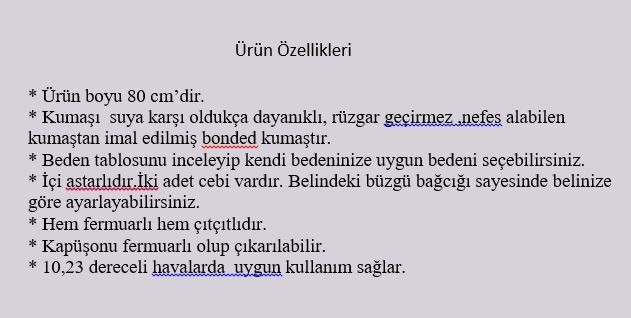 TUTveAL Collection Kadın Suya Dayanıklı Trençkot Kapüşonlu Astarlı Trençkot Bonded Kumaş Trençkot görsel 6