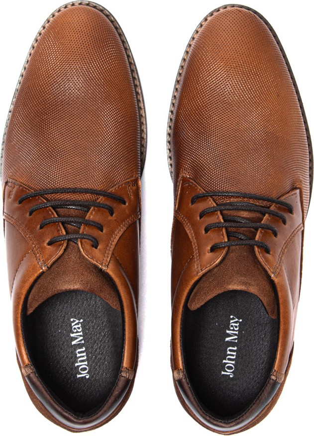 John May Erkek Oxford ( Klasik) 1154/A 010 Wk-John May Orkut Suede Cognac görsel 7