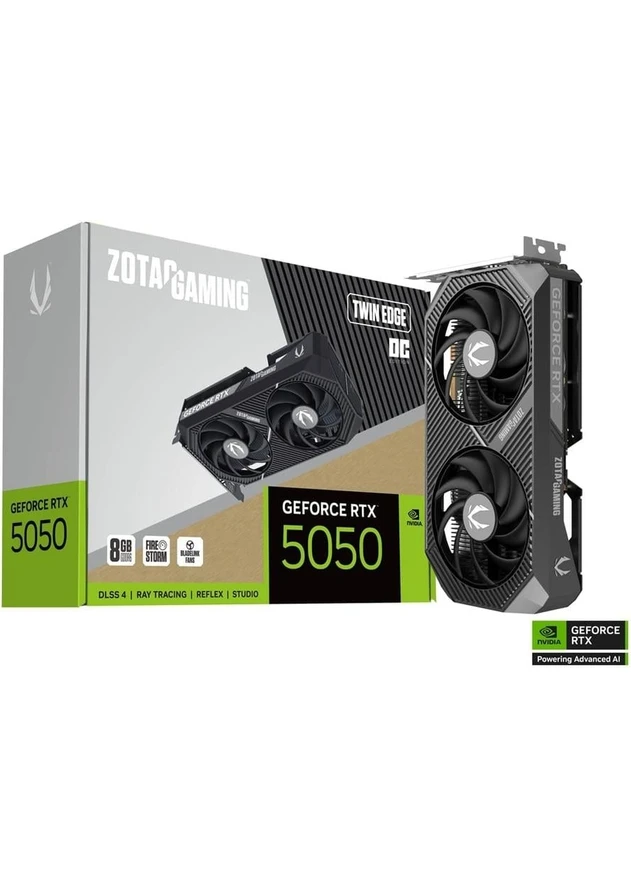Resim Zotac Geforce Rtx 5050 Gamıng Twın Edge 8gb Gddr6 128BIT Dlss 4 Ekran Kartı 