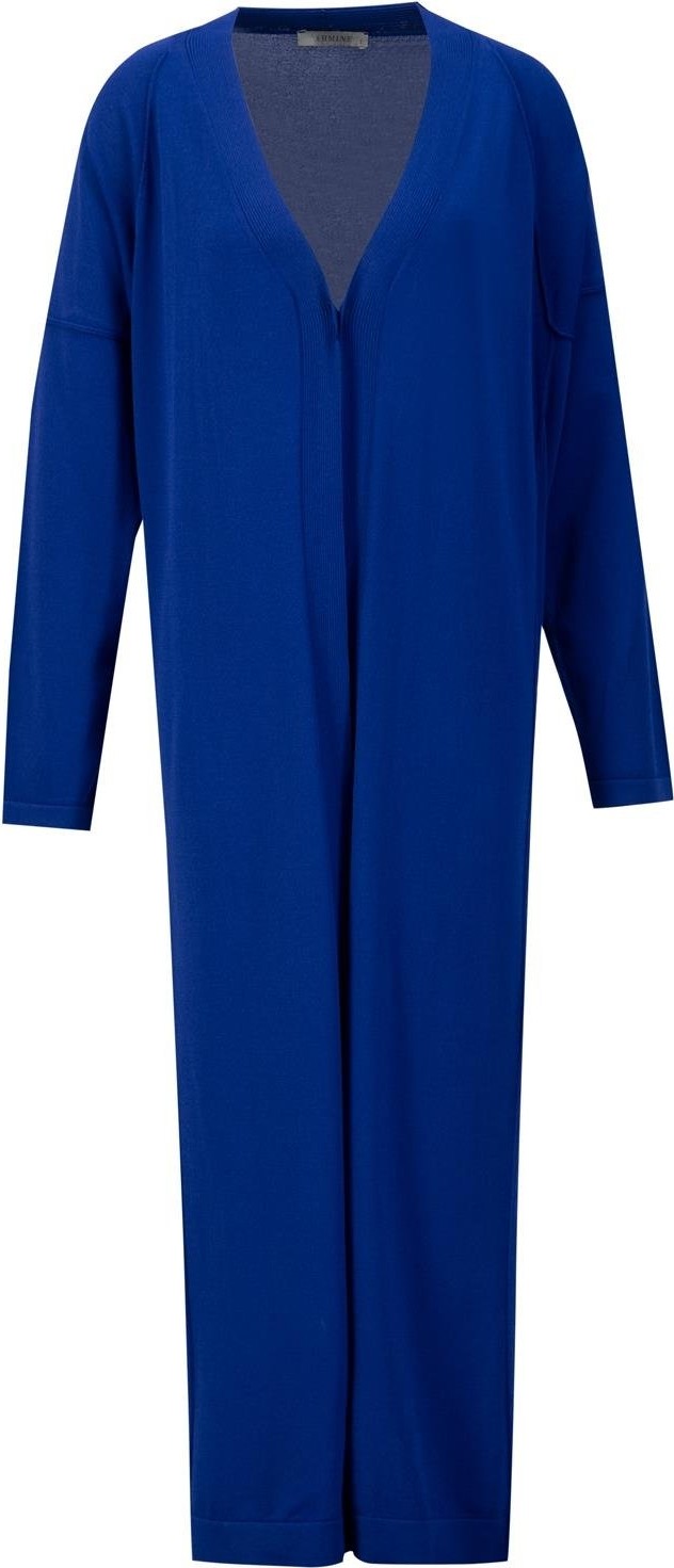 Armine Basic Uzun Hırka 24KD2003 Saks