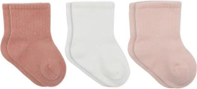 Mbb E-Ticaret Cherry Girl 3'lü Penye Soket Çorap 10138 Pudra