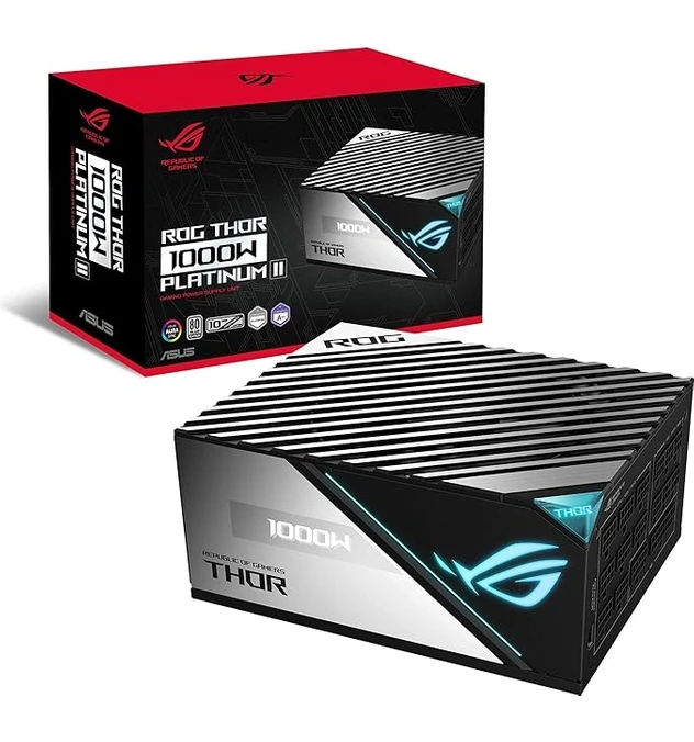 Resim ROG-THOR-1000P2-GAMING V2 1000W 80+ Platinum 135MM Full Modüler Gaming (Oyuncu) Power Supply 