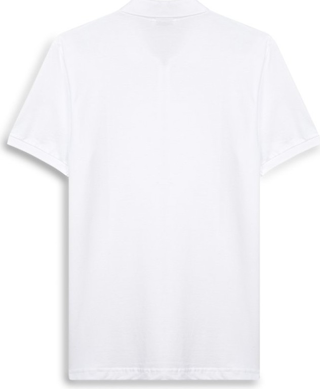 LTB Fermuarlı Pike Polo Yaka Beyaz T-Shırt görsel 2