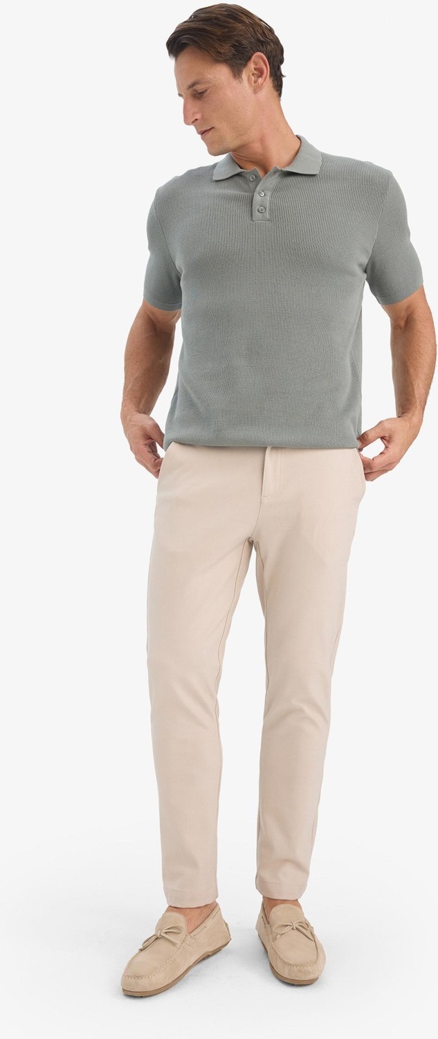 DeFacto Tailored Fit Düz Paça Her Yöne Esneyen Yumuşak Tuşe Cepli Pantolon C7508AX25SP