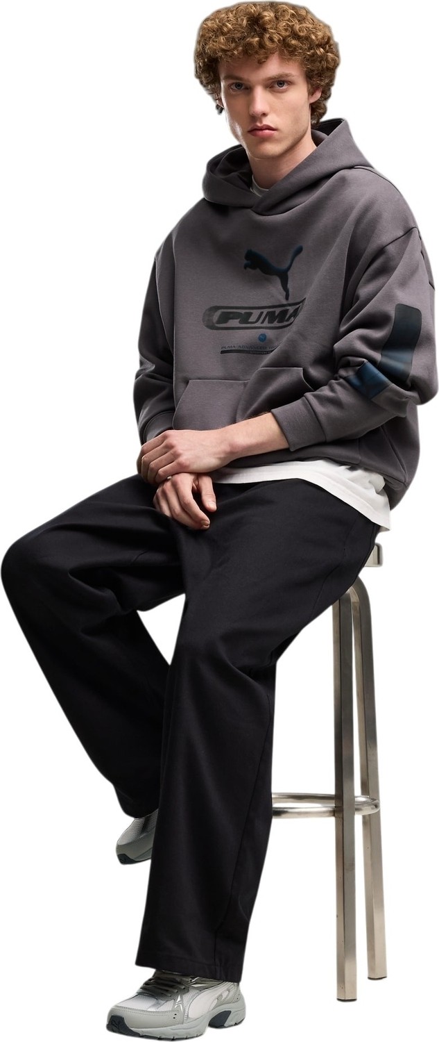 Puma Sport Street Boxy Graph Gri Erkek Sweatshirt görsel 3