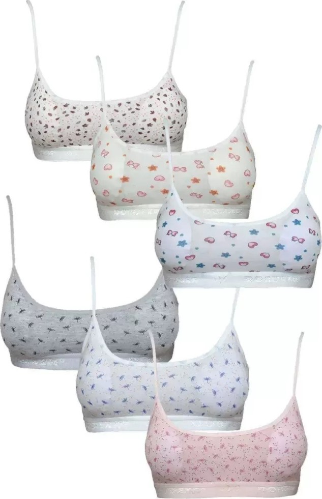 MiraLive Pedli Ip Askılı Yarım Atlet Desenli Büstiyer 6 Lı Set 2