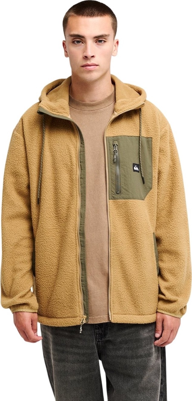 Quiksilver Clean Coast Fz Hood Kahverengi Erkek Polar