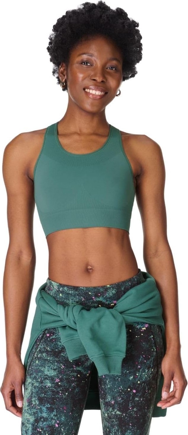Stamina Seamless Sports Bra Kadın Yeşil Fitness Bra