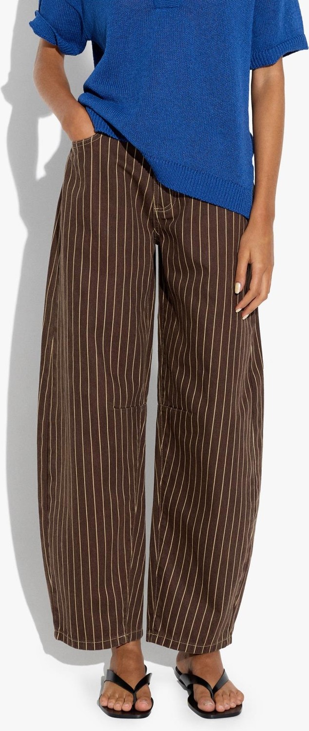 Parfois Kadın Çizgili Dar Paça Denim Pantolon