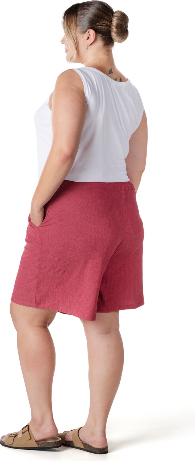 Stil Diva Büyük Beden Beli Lastikli Cepli Şort 216186 görsel 6