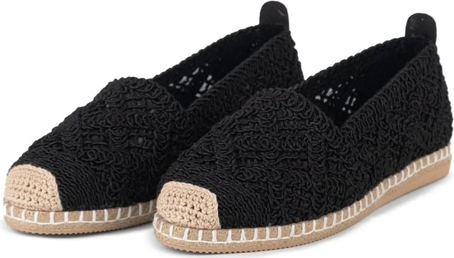 Letafia Mayfair Siyah Dantel Detaylı Espadril görsel 6