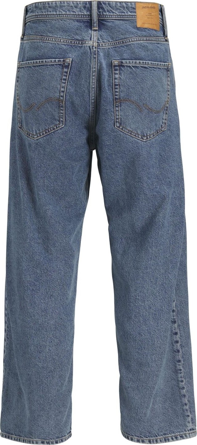 Jack & Jones Mavi Baggy Denim Pantolon %100 Pamuk Normal Bel Özellikli 12269484_JJIALEX Jjorıgınal Sq 060 görsel 7