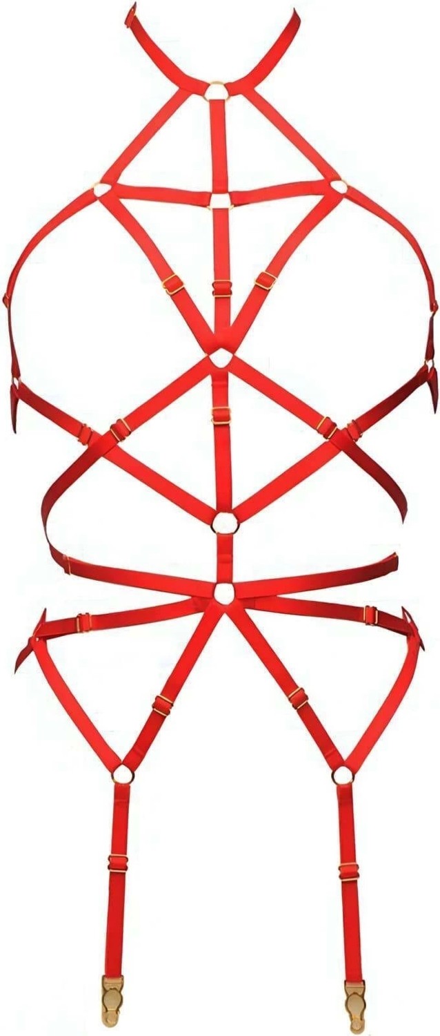 GiyimCity Vücudu Saran Seksi Jartiyer Harness görsel 3