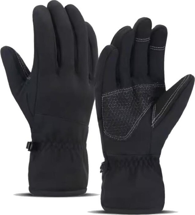 Single Sword Softshell Soğuk Rüzgar ve Suya Dayanıklı Dokunmatik Eldiven Motosiklet ve Taktik Eldiven Tam Parmak - Beden: L | Renk: Siyah görsel 4