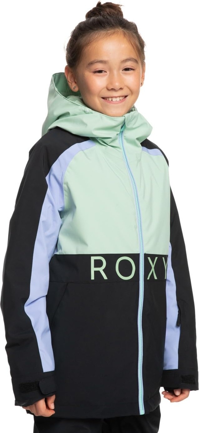 Aesco Roxy Snowmist Kız Çocuk Siyah Snowboard Ceketi görsel 3