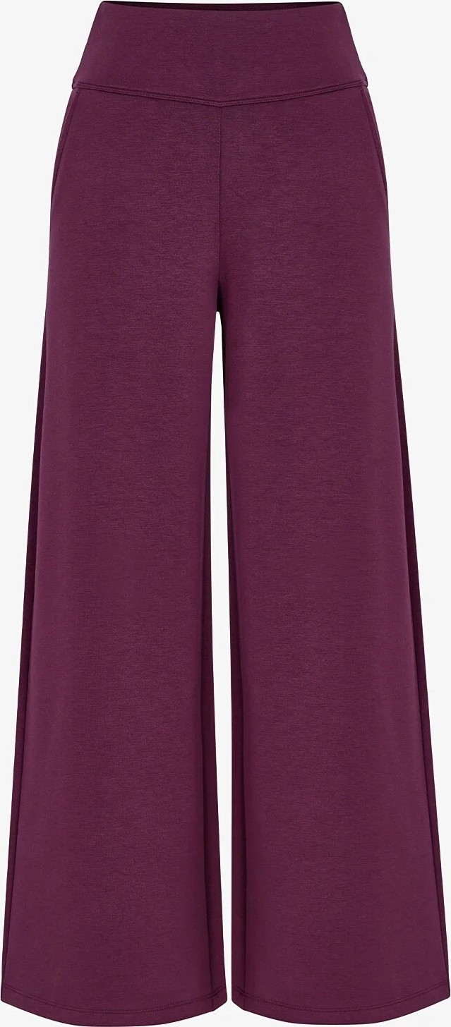 Penti Bordo Yüksek Bel Geniş Paça Pantolon görsel 5
