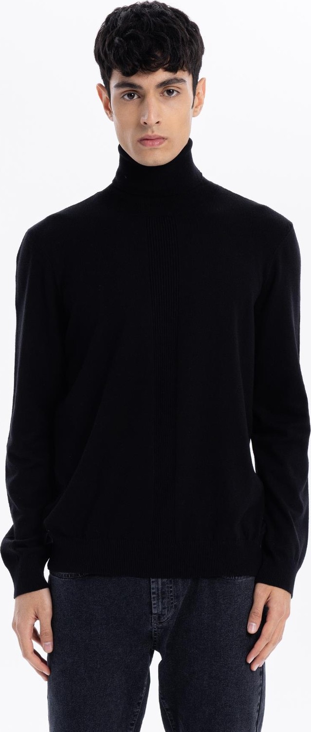 gmg firenze Balıkçı Yaka Slim Fit Basic Erkek Kazak