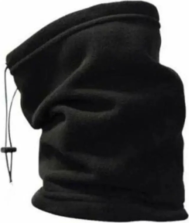 Ritagarcia Unisex Siyah Polar 3'lü Kışlık Set - Ayarlanabilir Boyunluk Bere ve Eldiven Takımı görsel 6