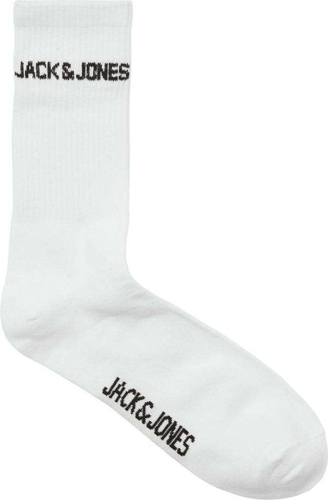 Jack & Jones 12260083 Jacmelvin Tennis Sock 3 Pack Noos Beyaz görsel 3