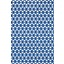 Kaydırmaz Mavi Yıldız Paspas EN:120CM 120 x 100 3