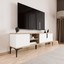 Tarz Tv Ünitesi , Raflı Tv Sehpası , 180 cm Tv Konsolu (Full Beyaz) 2