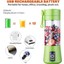Erik Tarzı Taşınabilir Blender USB Mikser Elektrikli Meyve Sıkacağı Makinesi Smoothie Blender Mini Mutfak Robotu Kişisel Blender Meyve Suyu Karıştırıcılar (Yurt Dışından) 3