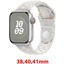 Apple Watch Uyumlu Delikli Spor Loop Kordon Beyaz 1