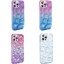 iPhone 14 Pro Max Uyumlu Frm Kılıf Simli 3D Desenli Hacar Kapak-Mor-Mavi 3