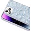 iPhone 14 Pro Max Uyumlu Frm Kılıf Simli 3D Desenli Hacar Kapak-Mor-Mavi 4