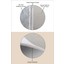 Dijital Baskılı Kaymaz Taban Yıkanabilir Oval Modern Yolluk Salon Halısı, V-O-Modern-54-Krem, 4
