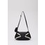 Shaka Siyah/krem SHK96 Suni Deri Tek Bölmeli Cüzdanlı Kol ve Omuz Çantası U:18 E:32 G:8 cm 1