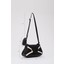 Shaka Siyah/krem SHK96 Suni Deri Tek Bölmeli Cüzdanlı Kol ve Omuz Çantası U:18 E:32 G:8 cm 2