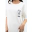 Kadın Baskılı Oversize T-Shirt Elbise 5218-24 4