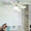 Tavan Vantilatörü Aydınlatmalı, 40W Ayarlanabilir LED Fan Lambası Uzaktan Kumandalı, 3 Renk Sıcaklığı (Yurt Dışından) 2