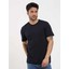 Lacivert Erkek Slim Fit Düz O Yaka Tshirt - 105492 2
