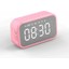 Pembe Bluetooth 5.0 Hoparlör Çalar Saat Küçük Hd Ses Fm Radyo Çalar Sıcaklık Saati Taşınabilir Dilsiz Lise Öğrencisi Çalar Saat (Yurt Dışından) 1