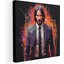 John Wick Duvar Sanatı - Ölümcül Kalem - John Wick, John Wick, Minimalist Tasvir, Kanvas Tablo, 30X30 1