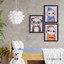 Panda, Maymun, Sloth 3'Lü Set | 3 Boyutlu, Çerçeveli, Ahşap, Bebek Odası Tablo Seti | Baskı & El Boyaması 1