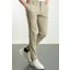 Desenli Haki Rengi Super Slim Fit Keten Erkek Pantolon 1