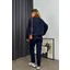 Lacivert Boyfit Kesik Paça Jean 4