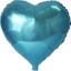 Açık Mavi Kalp Folyo Balon 45 Cm. 1